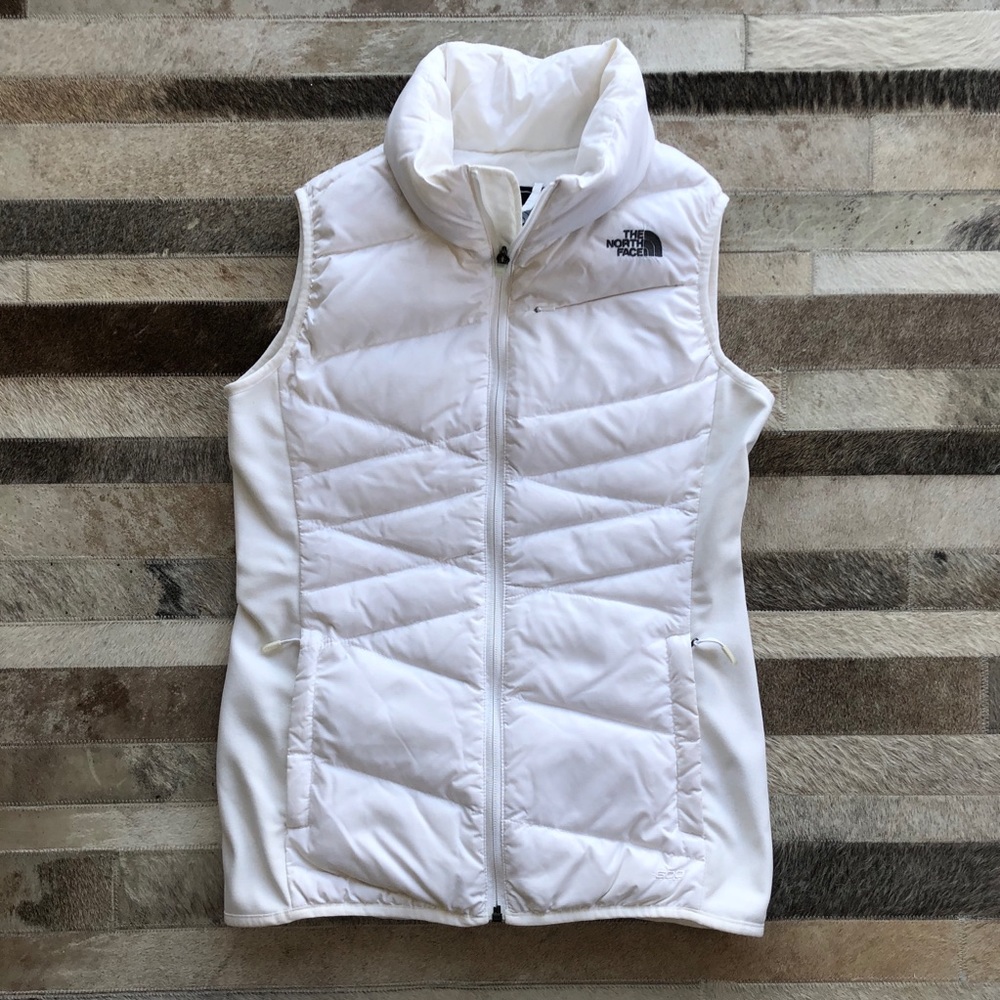 The North Face White Puffer Vest